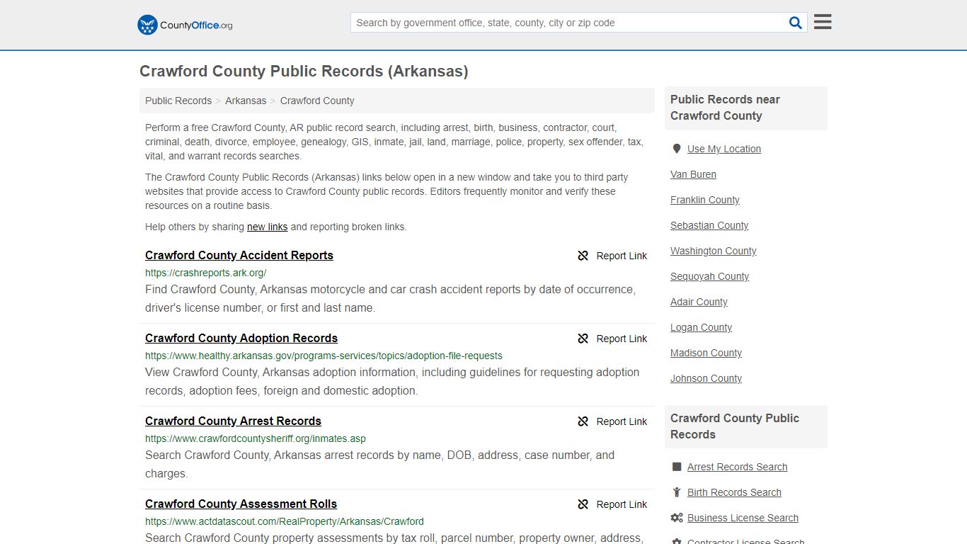 Public Records - Crawford County, AR (Business, Criminal ...